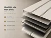 Design Heizkörper Flach 1800 x 526 mm Weiß Doppellagig Produktbild-Vorschau 5