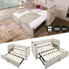 Polstertes Daybett 90x200 cm mit Ausziehbett, USB- & Produktbild-Vorschau 1