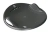 A black plastic sled on a white background. Produktbild-Vorschau
