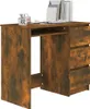 Scrivania in rovere fumé 90x45x76 cm materiale in legno Anteprima dell’immagine prodotto 18