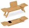 Relaxdays Badewannenablage Bambus, 70cm breit, Badetablett Produktbild-Vorschau 10