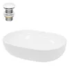 Lavabo LuxeBath Lavabo da appoggio ovale, 60x42x14,5 cm, Anteprima dell’immagine prodotto 1