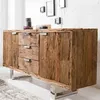 riess-ambiente Massivholz Sideboard BARRACUDA 160cm Teak Produktbild-Vorschau 1