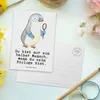 Mr. & Mrs. Panda Postkarte Biologe Herz - Weiß - Geschenk, Produktbild-Vorschau 3
