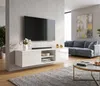 Fernsehschrank TV-Lowboard KING HÄNGEND Weiß Matt/Weiß Produktbild-Vorschau 2