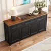 Merax Buffet moderne avec 3 tiroirs et 4 portes, commode en Voir les images du produit 7