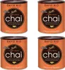 Four cans of David Rio Tiger Spice Chai are arranged in a 2x2 grid against a white background. Produktbild-Vorschau