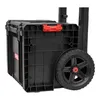 A black rolling tool cart with red latches, shown from a side angle. Anteprima dell’immagine prodotto