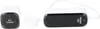 Two electronic devices are shown against a white background. One is a small, square device with a black face and a white casing. The other is a longer, rectangular device with a black face and a white casing, connected by a white cable to a small, round wh Produktbild-Vorschau
