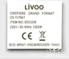 Livoo DOC239, 1 Crepe(s), Schwarz, 34 cm, 1350 W, 380 mm, Produktbild-Vorschau 17