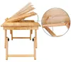 CASARIA® Laptoptisch Bambus Höhenverstellbar mit Schublade Produktbild-Vorschau 5