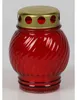 12x Glas-Grablicht rund H14 cm mit goldenem Deckel – Produktbild-Vorschau 1