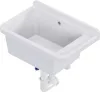 QLS Lavello in plastica 50x34 cm con sifone Bianco Garage Anteprima dell’immagine prodotto 1