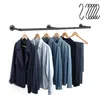Relaxdays Kleiderstange Wandmontage, 140 cm, Industrial Produktbild-Vorschau 1