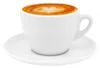 6 Cappuccino Kaffeetassen mit Untertassen weiß dickwandig Produktbild-Vorschau 2