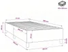Struttura letto senza materasso in tessuto grigio scuro Anteprima dell’immagine prodotto 7
