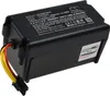 A black lithium-ion battery pack for a robot vacuum cleaner is shown against a white background. Voir les images du produit