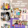 HECKBO Sacca sportiva con cavallo per bambine | Sacca Anteprima dell’immagine prodotto 6