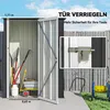 Outsunny Gartenhaus Metallgerätehaus mit Tür für den Produktbild-Vorschau 5