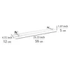UV-Loc® Badetuchstange Duo Isera 60 cm Produktbild-Vorschau 5