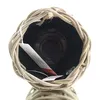 VAN DER LEEDEN DRYPOT® Rattan Pflanzgefäß Grau ca. Ø 17 cm Produktbild-Vorschau 2