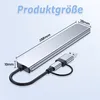 USB-C Hub 8-IN-2 Adapter USB 3.0 Verteiler Splitter Produktbild-Vorschau 4