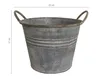 A vintage-style galvanized metal bucket with handles, shown against a white background. Produktbild-Vorschau