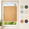 Plissee Klemmfix ohne Bohren 80x130cm Hellbraun Sichtschutz Produktbild-Vorschau 1