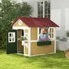Outsunny Cabane enfant extérieur, maison enfant extérieure, Voir les images du produit 2