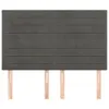 The Living Store Kopfteile 4 Stk. Dunkelgrau 72x5x78/88 cm Produktbild-Vorschau 3