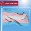 PHENO FLAGS Transgender Pride Flagge LGBT 90 x 150 cm Produktbild-Vorschau 2