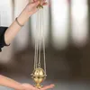 NKlaus Weihrauchschwenker mit Kette aus Messing, Gold, matt Produktbild-Vorschau 3