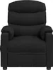 A black fabric recliner chair shown from the front. Náhled obrázku produktu