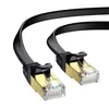 LAN Kabel Cat 8 Flach 15m Schwarz – Netzwerkkabel RJ45 Produktbild-Vorschau 1