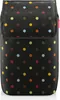 A black shopping trolley with a polka dot pattern. Voir les images du produit