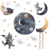 Adesivi murali per bambini KOSMOS stelle nuvole lune Anteprima dell’immagine prodotto 2