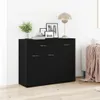 vidaXL Sideboard Schwarze Eiche 88x30x70 cm Holzwerkstoff Produktbild-Vorschau 1