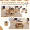 Rundes Kindertisch- und Stuhlset mit Stauraum Produktbild-Vorschau 5