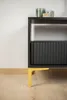Elegante set di 4 gambe per mobili in oro-cromo, altezza 15 Anteprima dell’immagine prodotto 8