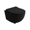 LAVITA Wand-WC Brava Black Hänge Toilette WC Sitz Produktbild-Vorschau 1