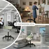 Theo&Cleo Rollhocker höhenverstellbar Drehhocker mit Rollen Produktbild-Vorschau 4