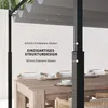 Outsunny pergola, ongeveer 3x3 meter, vrijstaand Productafbeelding-voorbeeld 5