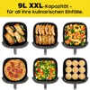 9L XL Heißluftfritteuse Airfryer mit Sichtfenster & Produktbild-Vorschau 5