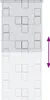 A white roller blind with a square pattern is shown against a white background. Náhľad obrázku produktu