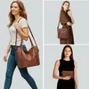 Handtasche 3-Tlg Shopper Schultertasche Geldbörse Damen Produktbild-Vorschau 2