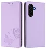 Lederhülle für Samsung Galaxy A37, Schmetterling Prägung Produktbild-Vorschau 1