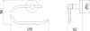 Mexen Remo Toilettenpapierhalter, Roségold - 70507333-60 Produktbild-Vorschau 3