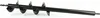 A black auger drill bit on a white background. Produktbild-Vorschau