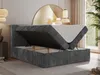 MKS MEBLE Boxspringbett 180x200 Grau Cord, Boxspringbett Produktbild-Vorschau 3