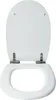 A white toilet seat and lid are shown from a top-down perspective against a white background. Anteprima dell’immagine prodotto